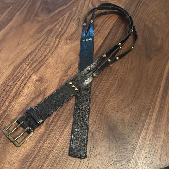 Vintage Gap Leather Belt with Grommets - Picture 3 of 8